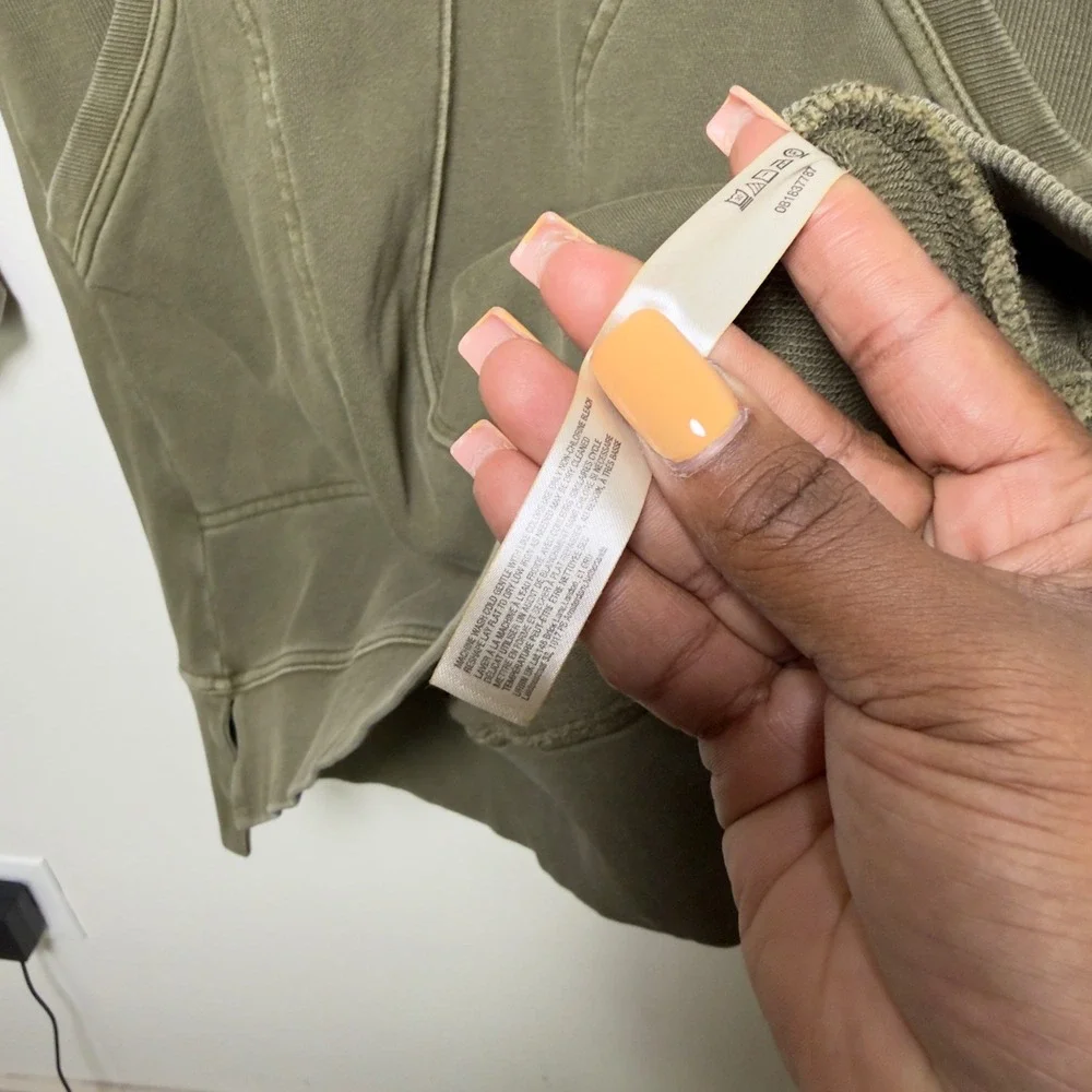 Anthropologie Daily Practice Women Cotton Meru Sweater Dress Large Quarter Zip - Picture 9 of 14